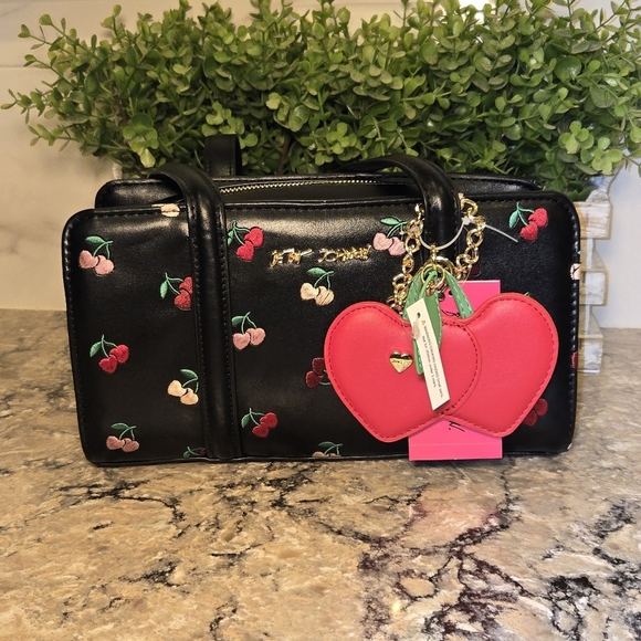 Betsey Johnson Handbags - Betsey Johnson Cherry Charm Handbag